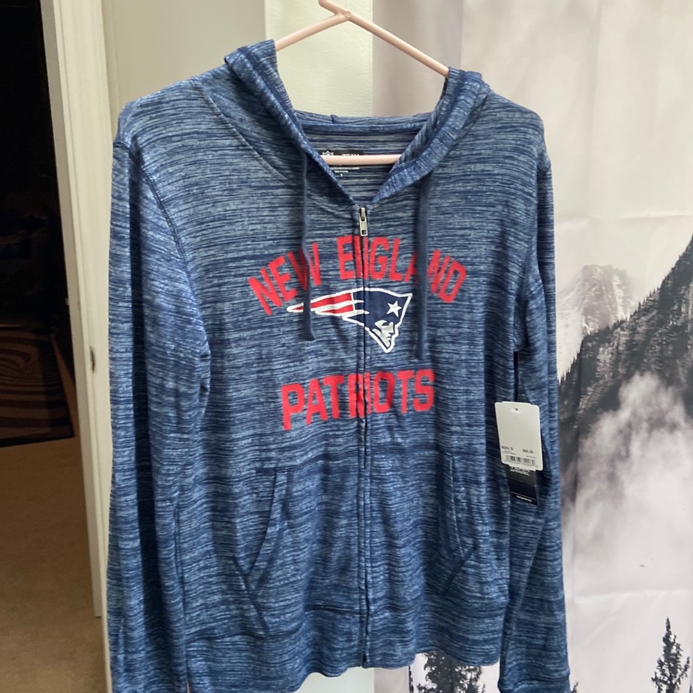 New England Patriots zip up jacket.